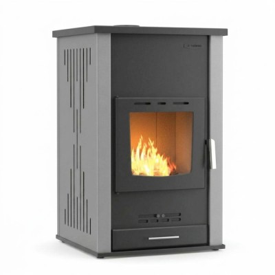 Malkinė krosnelė su vandens kontūru Velmora Fire ATS HYDRO pilka, 33kW - Krosnelės