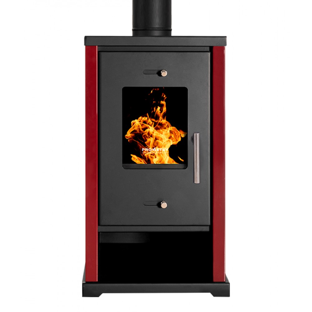 Malkinė krosnelė Prometey EKO Mini Bordo, 6.4 kW | Malkinės krosnelės | Krosnelės |