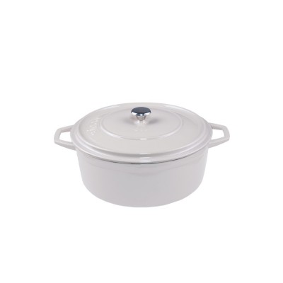 Ketaus gilus puodas Hosse, Ivory, Ф12 - Ketaus puodas