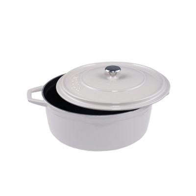 Ketaus gilus puodas Hosse, Ivory, Ф20 - Ketaus puodas