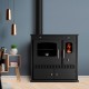 Мalkinė krosnelė viryklė Prometey Perfect Eco su kairiuoju dūmtraukiu, 7kW |  |  |