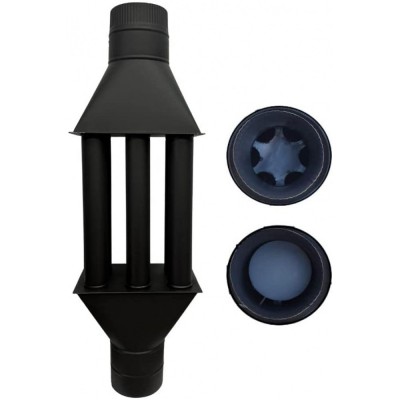 Malkinės krosnelės dūmtraukio šilumokaitis Typhoon XL, skersmuo 150mm - Prekių palyginimas