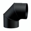 Dūmtraukio alkūnė 90° MK NERO, Plienas, Juoda, Ø150, Storis 2mm