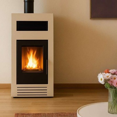 Granulinė krosnele Mytherm Angela TA 14 PRO smėlio spalvos, 14kW - Prekių palyginimas
