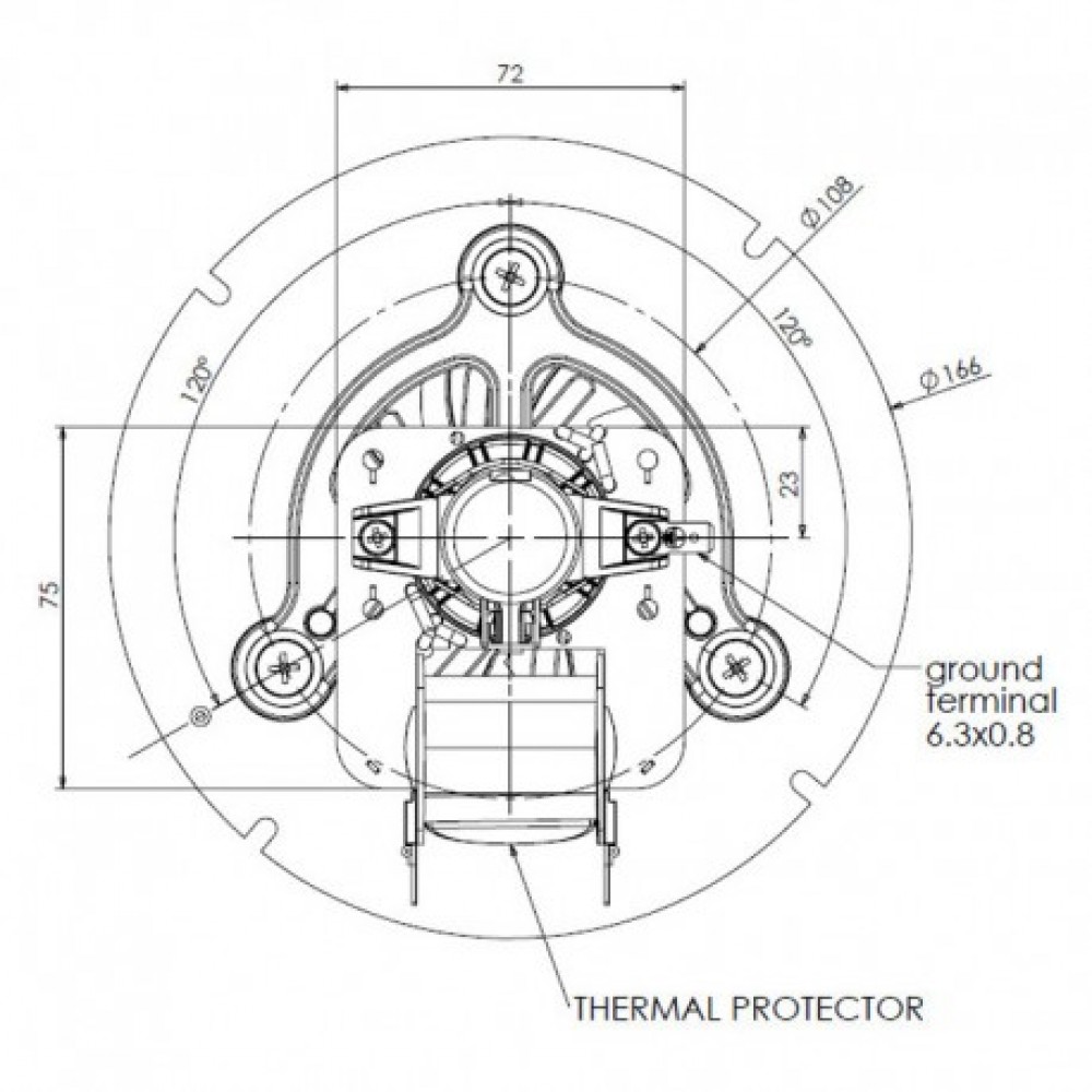 Dūmų ištraukimo ventiliatorius TRIAL CAF15Y-120S granulinėms krosnelėms Caminetti Montegrappa | Granulinių krosnelių ventiliatoriai ir pūstuvai | Granulių krosnelių dalys |