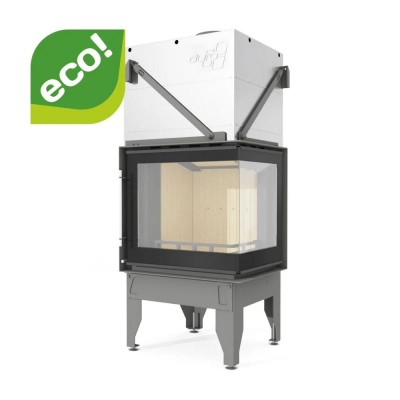 Židinio kapsulė UNIFLAM 660 DURO su oro kanalais ir oro tiekimu, dešinė pusė, 10 kW - Prekių palyginimas