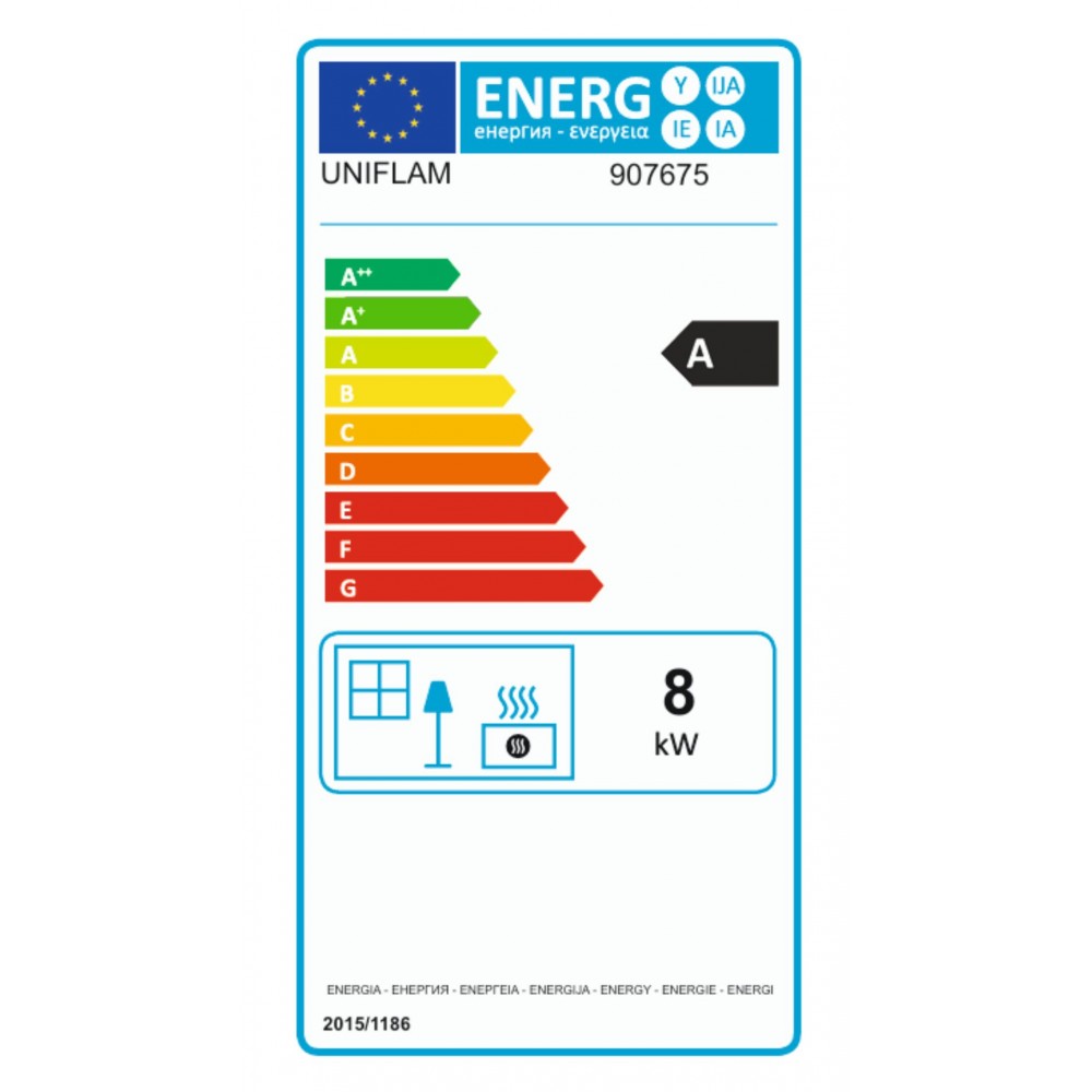 Židinio kapsulė UNIFLAM 700 ECO su sklende ir oro tiekimu, 8 kW | Ketaus zidinio kapsules Židinio kapsulė UNIFLAM 700 ECO su sklende ir oro tiekimu, 8 kW | Ketaus zidinio kapsules | Židiniai |