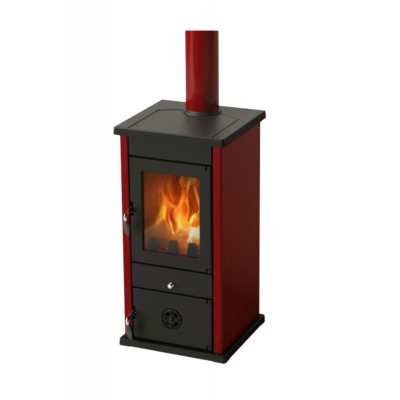 Malkinė krosnelė su vandens kontūru MBS Thermo Vesta Red, 8kW - Krosneles su vandens konturu