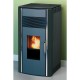 Granulinė krosnele Alfa Plam Luca Juoda, 8kW | Konvekcines granulinės krosnys | Granulinės krosnys |