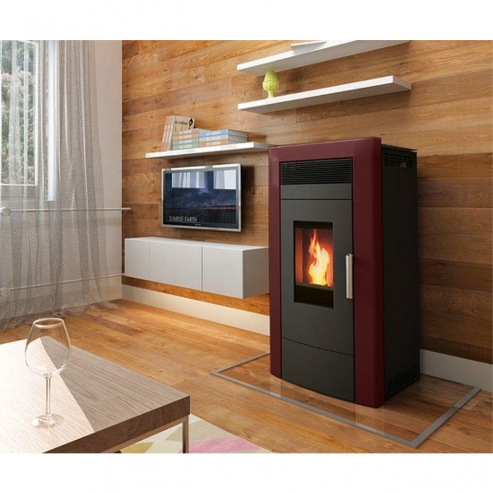 Granulinė krosnelė su vandens kontūru Alfa Plam Commo Bordo, 22.5kW | Granulines krosneles su vandens konturu | Granulinės krosnys |
