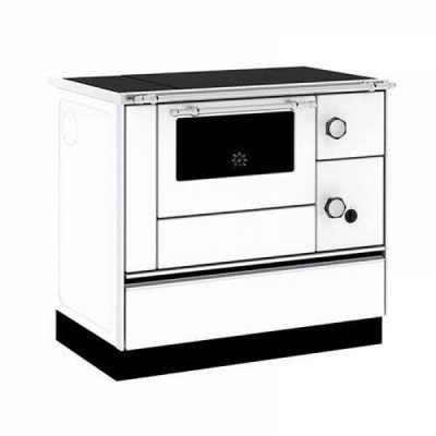 Мalkinė krosnelė viryklė Alfa Plam Alfa 90 H Favorit Balta, 6.4kW - Malkinė viryklės