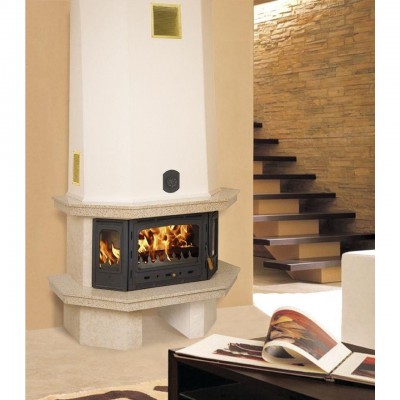 Židinys su vandens kontūru Prity TC W35, ketaus, 40kw - Ketaus zidinio kapsules