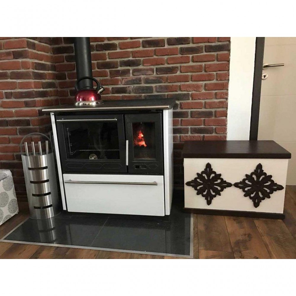 Мalkinė krosnelė viryklė Plamen 850 Glas N, 8kW | Krosneles su orkaite | Krosnelės |
