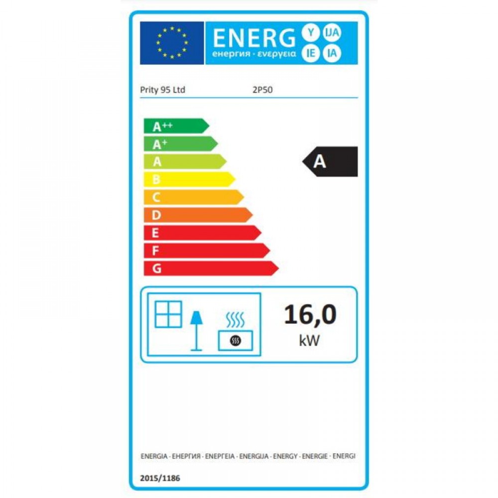 Мalkinė krosnelė viryklė Prity 2P50, 16kW | Malkinė viryklės |  |