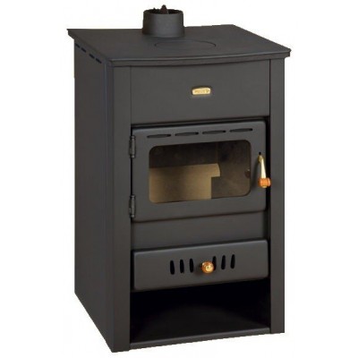 Malkinė krosnelė su vandens kontūru Prity K2 CP W10 su ketaus viršumi, 13.3 kW - Prity