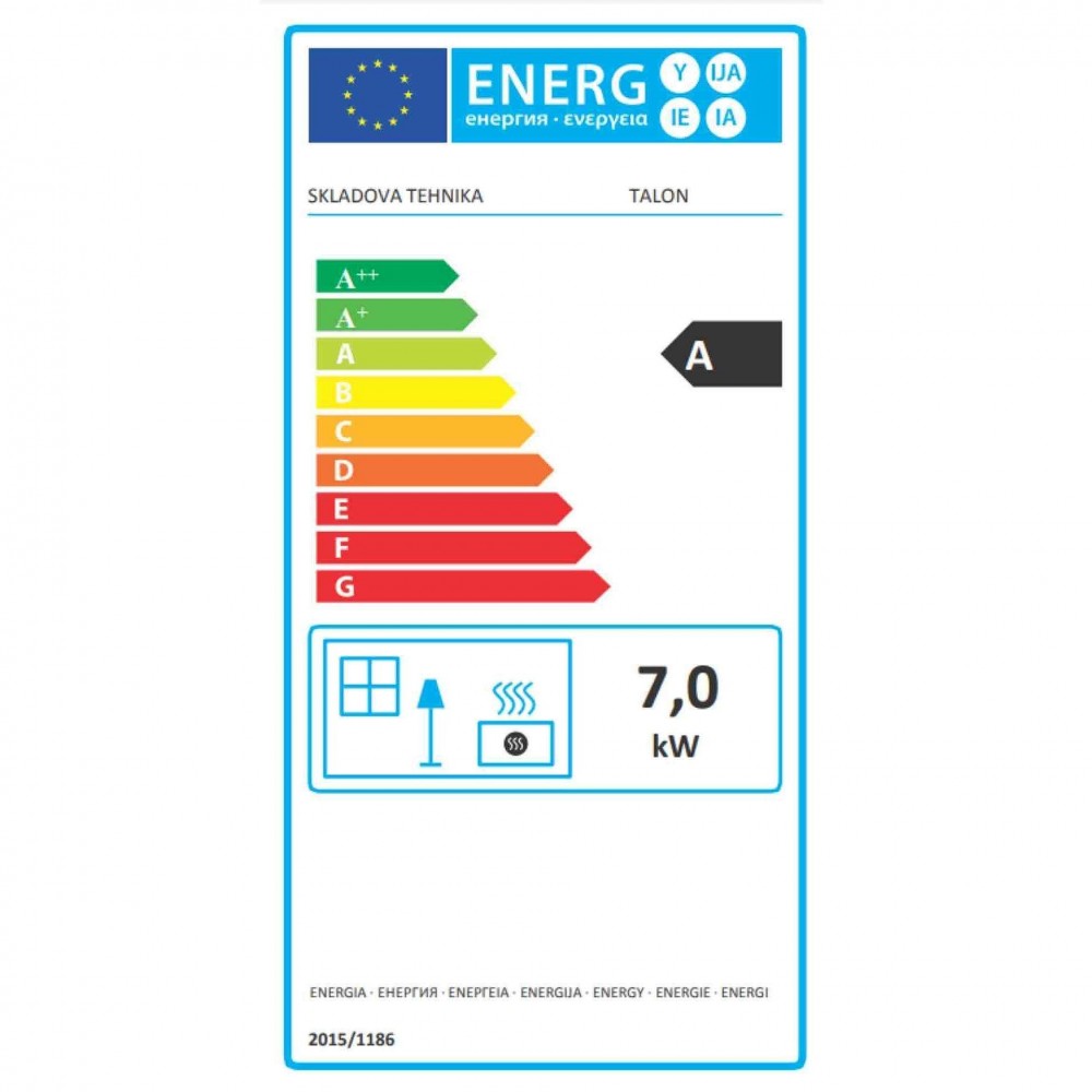 Malkinė krosnelė Balkan Energy Talon, 7 kW | Konvekcines malkines krosneles | Malkinė krosnelės |