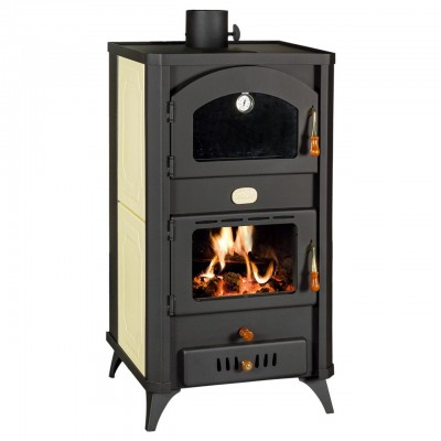Malkinė krosnelė su vandens kontūru ir su orkaite Prity FG W18 R, 23.4 kW - Malkinė viryklės
