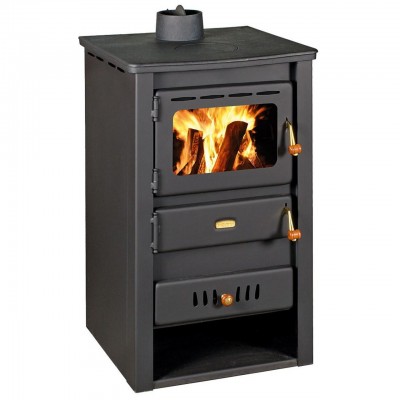 Malkinė krosnelė su vandens kontūru Prity K22 CP W10 su ketaus viršumi, 13,3 kW - Prity