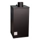Malkinė krosnelė Prity K1 Optima, 9.5 kW | Konvekcines malkines krosneles | Malkinė krosnelės |