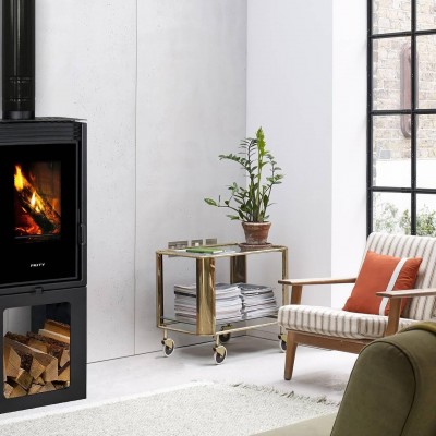 Malkinė krosnelė Prity PMV3 TV, 11kW - Malkinės krosnelės