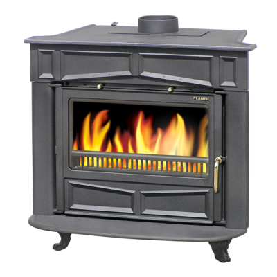 Malkinė krosnelė Plamen Glas Franklin 11kW - Malkinės krosnelės