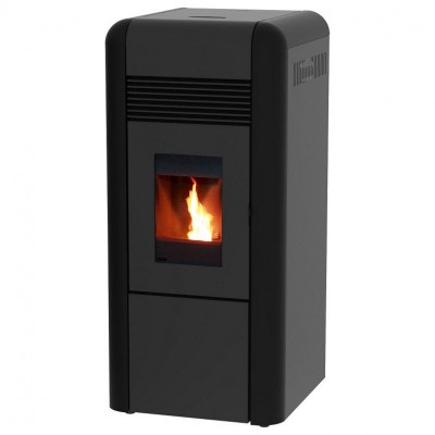 Granulinė krosnelė su vandens kontūru Alfa Plam Dino Juoda, 17kW - Granuliniai katilai