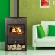 Malkinė krosnelė PRITY K1 CP su ketaus viršumi, 9,5 kW | Malkinės krosnelės | Krosnelės |