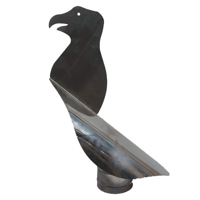 Dūmtraukio gaubtas Rooster, nerūdijantis plienas, skersmuo ⌀180 - Prekių palyginimas