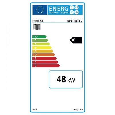 Granulinis katilas Ferroli SUN PELLET 7, 48 KW - Granuliniai katilai