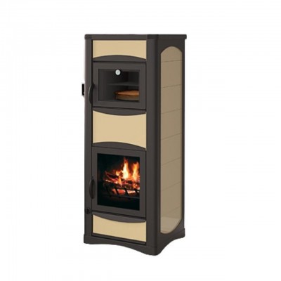 Malkinė krosnelė su vandens kontūru ir su orkaite Alfa Plam Paollo F, 20 kW - Krosneles su orkaite