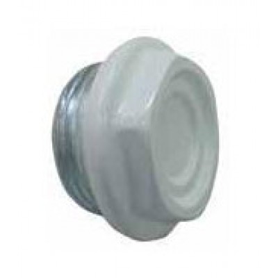 Aluminium radiator plug with siliconе gasket 1", Left/Right - Centrinis šildymas
