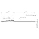 Uždegiklis / rezistorius granulinėms krosnelėms, bendras ilgis 150mm, 250W | Uždegikliai / rezistoriai granulinėms krosnims | Granulių krosnelių dalys |