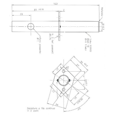 Uždegiklis / rezistorius granulinėms krosnelėms Enviro su oro kanalizacijos vamzdžiu, bendras ilgis 153mm, 230W - Uždegikliai / rezistoriai granulinėms krosnims