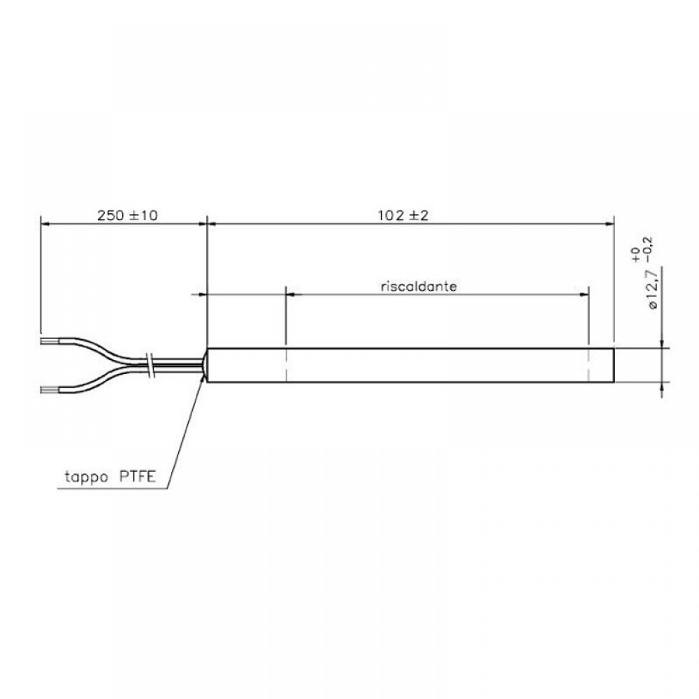 Uždegiklis / rezistorius granulinėms krosnelėms Arce, Cadel, Eurofiamma, Eurosteack ir kt., bendras ilgis 101mm, 300W | Uždegikliai / rezistoriai granulinėms krosnims | Granulių krosnelių dalys |
