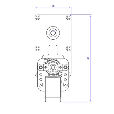 Pavarų variklis Mellor FB1285, 3RPM granulinei krosnelei Clam ir kt - Granulinių krosnių pavarų varikliai