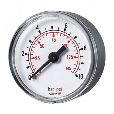Axial manometer Cewal, Rear connection - Centrinis šildymas