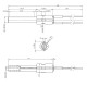 Uždegiklis / rezistorius elementas granulinėms krosnelėms BURNiT, Palazzetti ir kt., bendras ilgis 113mm, 260W | Uždegikliai / rezistoriai granulinėms krosnims | Granulių krosnelių dalys |