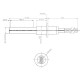 Uždegiklis / rezistorius elementas granulinėms krosnelėms, bendras ilgis 107mm, 260W | Uždegikliai / rezistoriai granulinėms krosnims | Granulių krosnelių dalys |