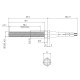 Keraminis Uždegiklis / rezistorius granulinėms krosnėms Burnit, Deville ir kt., bendras ilgis 94mm, 300W | Uždegikliai / rezistoriai granulinėms krosnims | Granulių krosnelių dalys |