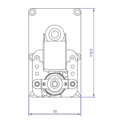 Pavarų variklis Mellor FB1271, 4RPM granulinei krosnelei Caminetti Montegrappa ir kt. - Granulinių krosnių pavarų varikliai