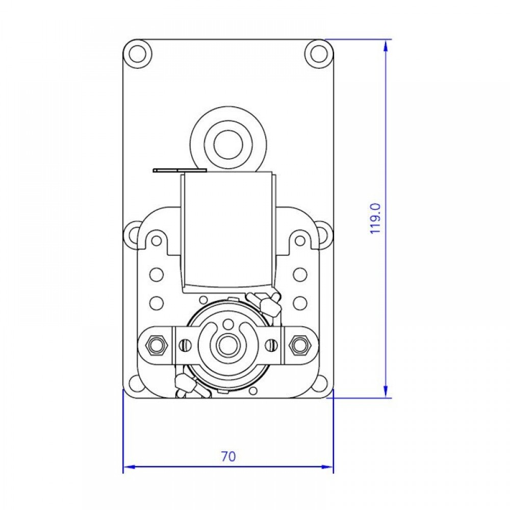 Pavarų variklis Mellor FB1255, 4RPM granulinei krosnelei Eco Spar ir kt | Varikliai su pavaromis | Granulių krosnelių dalys |