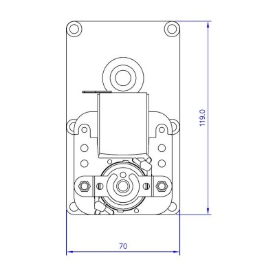 Pavarų variklis Mellor FB1255, 4RPM granulinei krosnelei Eco Spar ir kt - Granulinių krosnių pavarų varikliai