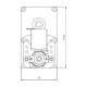 Pavarų variklis Mellor FB1255, 4RPM granulinei krosnelei Eco Spar ir kt | Varikliai su pavaromis | Granulių krosnelių dalys |