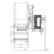 Išcentrinis ventiliatorius EBM granulinėms krosnelėms Ecoteck, Edilkamin, Ravelli ir kt., srautas 140 m³/val. | Ventiliatoriai ir pūstuvai | Granulių krosnelių dalys |