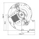 Išcentrinis ventiliatorius EBM, srautas 210 m³/val | Ventiliatoriai ir pūstuvai | Granulių krosnelių dalys |