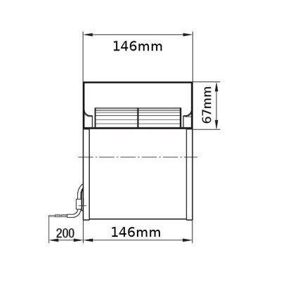 Centrifugal fan EBM 265 m³/h for pellet stoves Caminetti Montegrappa, Ecoteck, MCZ, Palazzetti, Ravelli, Royal and others - Prekių palyginimas