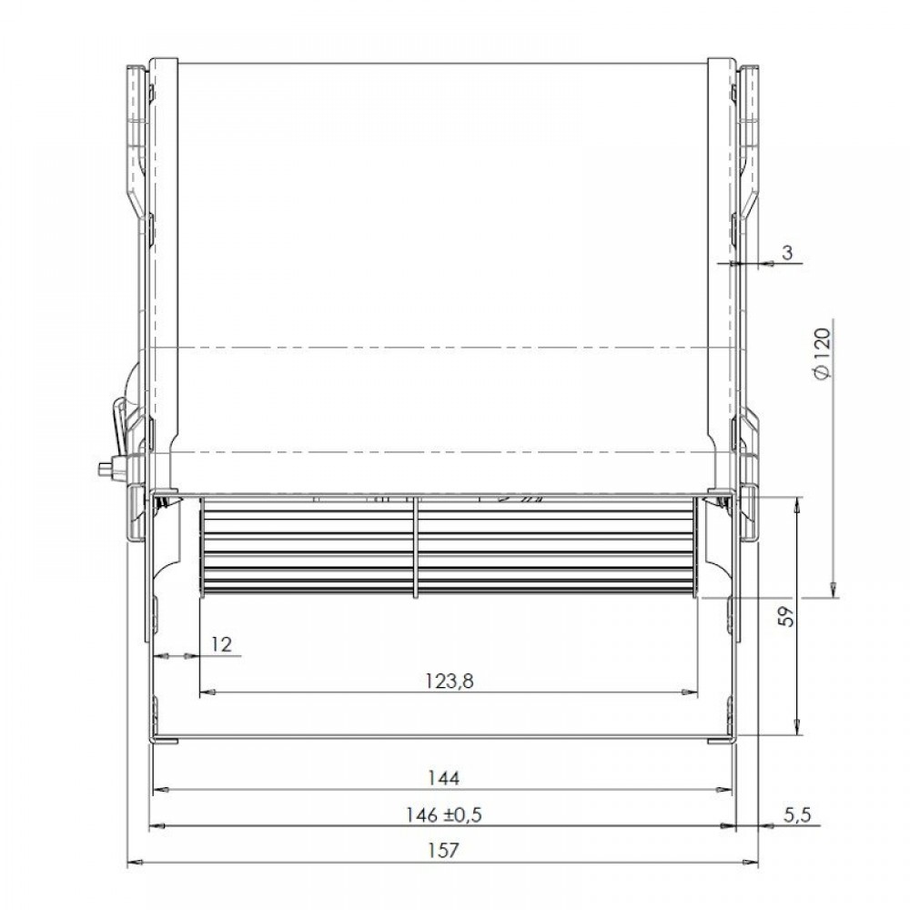 Centrifugal fan Trial 400 m³/h for pellet stoves Ecoteck, Ravelli and others | Fans and Blowers | Pellet Stove Parts |