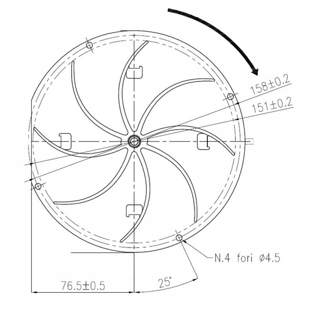 Dūmtraukis Fandis 130/155 m³/h granulinėms krosnims Clam, Deville, Ecoteck, Edilkamin, Karmek One, Ravelli, Puros, Palazzetti ir kt. | Ventiliatoriai ir pūstuvai | Granulių krosnelių dalys |