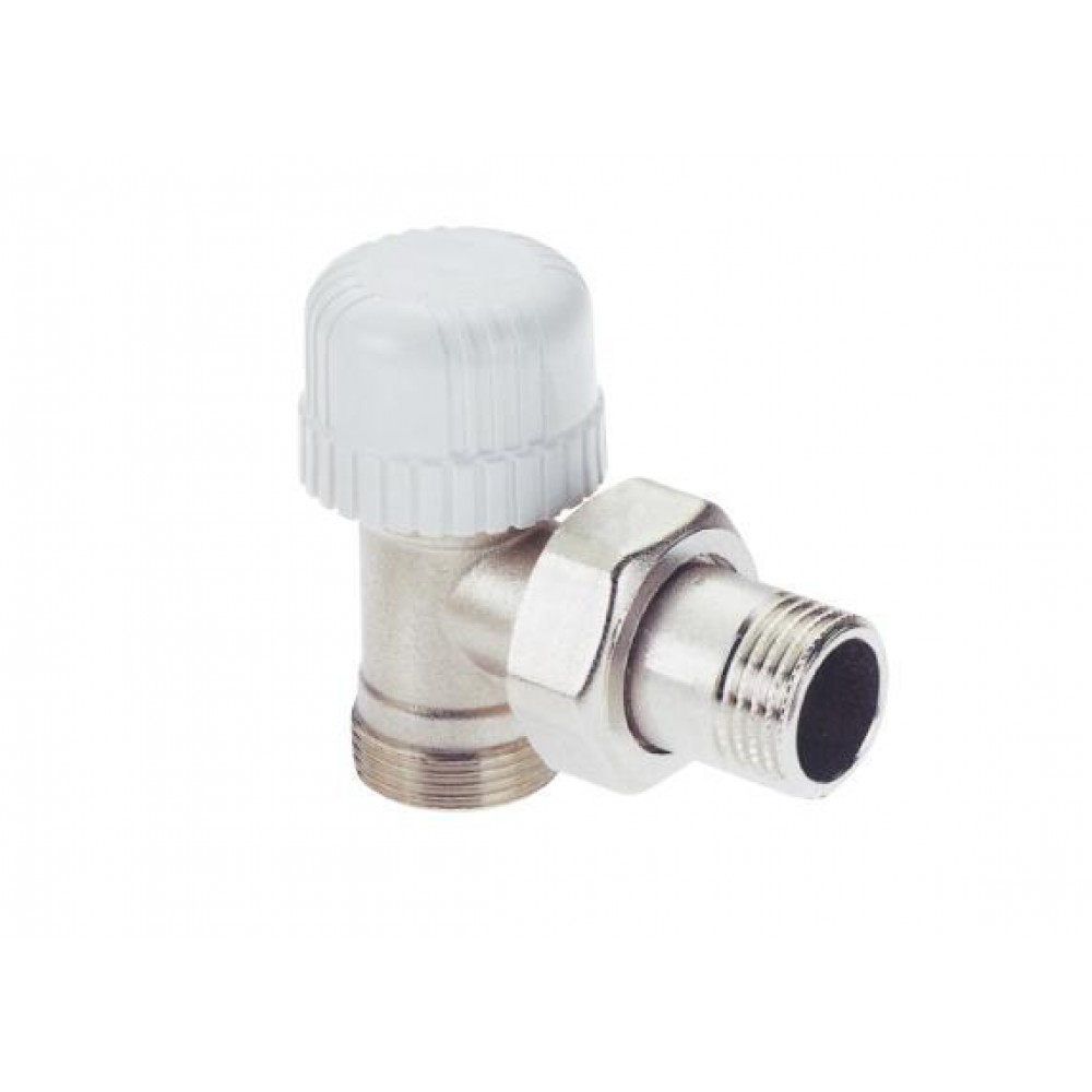 Šildymo radiatoriaus kampinis vožtuvas ICMA 770 termostatinės galvos (M28x1.5) montavimui, skirtas adapteriui ICMA 90/100 (M24x1.5)