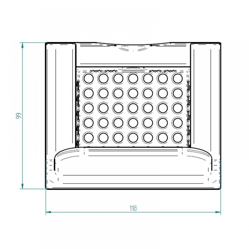 Ketaus Degiklio puodas granulinei viryklei, 118 x 99mm | Braziers | Degimo kamera |